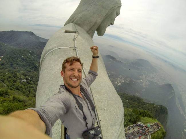 5- A Slefie from the top of Christ The Redeemer statue in Brazil 2- AhmedAlKiremli.com